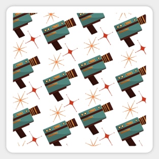 Unique Retro Magnétoscope Pattern Sticker